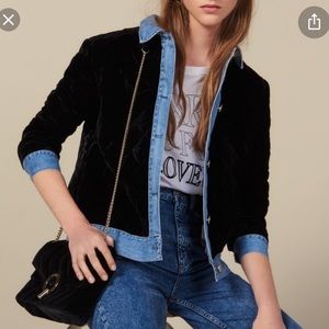 ✨QUILTED VELVET/DENIM JACKET✨